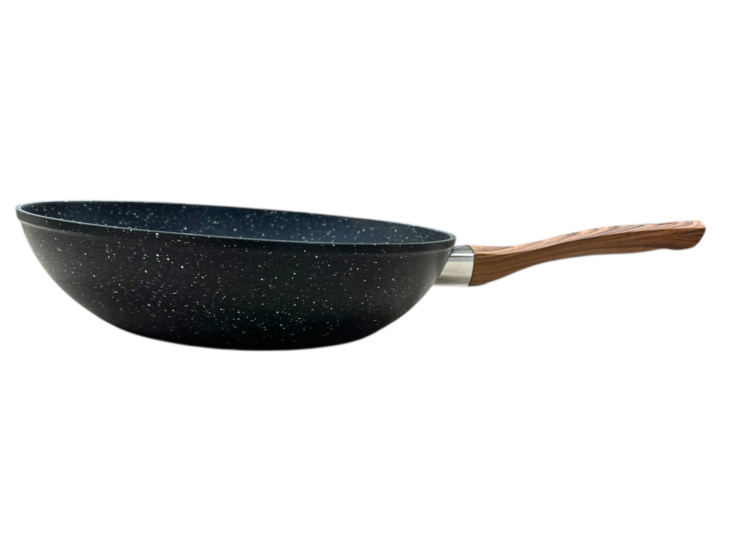 Padella Wok Black Stone 30 cm - Antiaderente e Resistente - PFOA Free