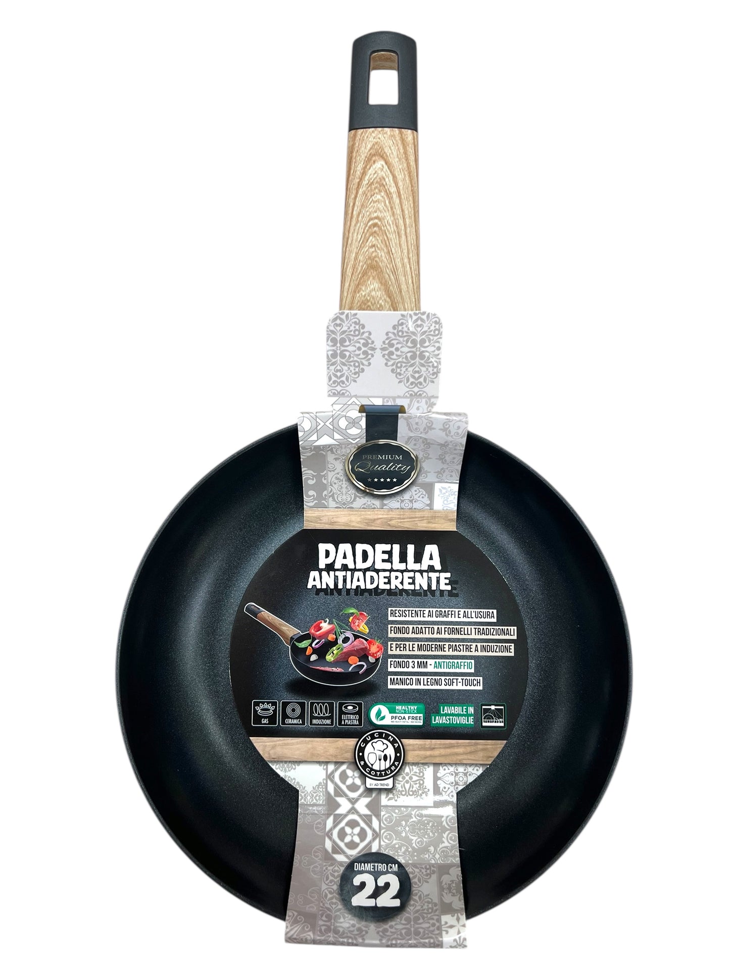 Padella Antiaderente Fusion 22 cm - Resistente e PFOA Free