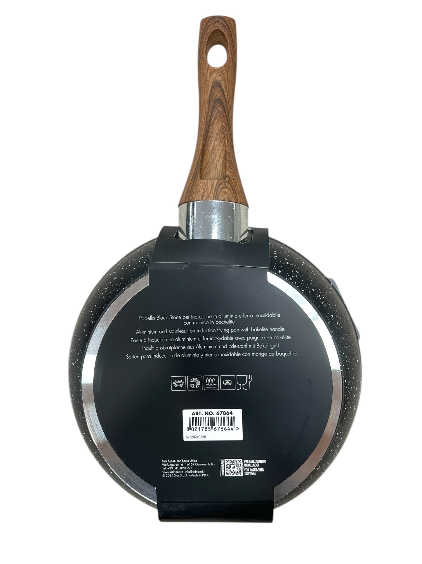 Padella Black Stone 22 cm - Antiaderente e Resistente - PFOA Free