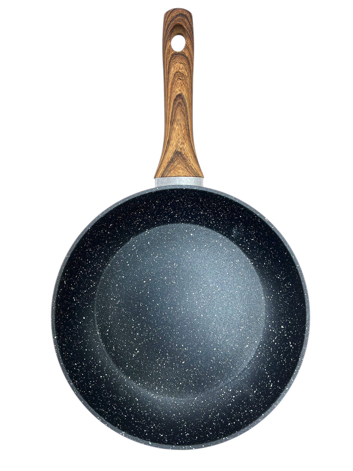 Set Padella 24 cm e Paletta Black Stone - Antiaderente e Resistente - PFOA Free