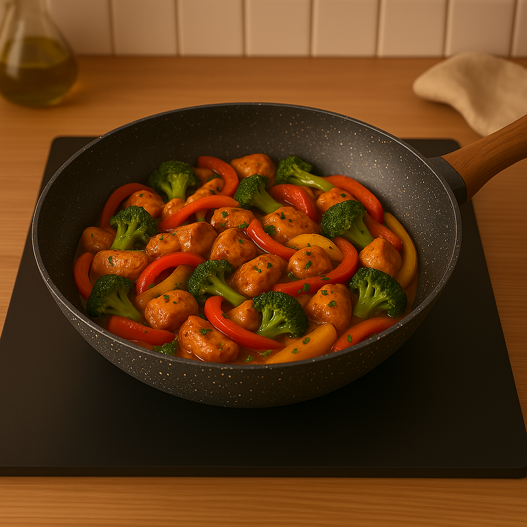 Padella Wok Black Stone 30 cm - Antiaderente e Resistente - PFOA Free